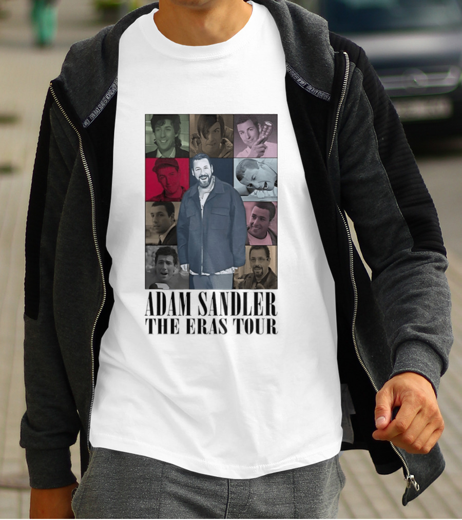 Adam Sandler The Eras Tour Nine Iconic Characters Collage T-Shirt