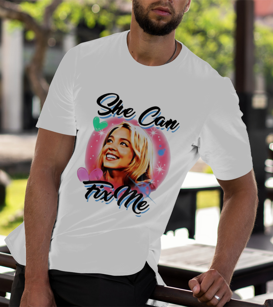Sydney Sweeney Euphoria She Can Fix Me Hearts Stars T-Shirt