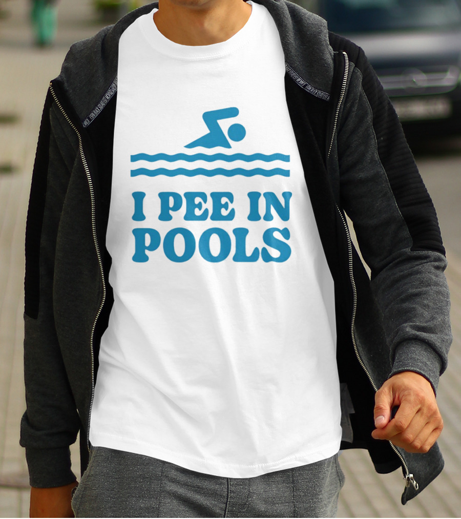 Zwemwater I Pee In Pools Swimmer Waves T-Shirt