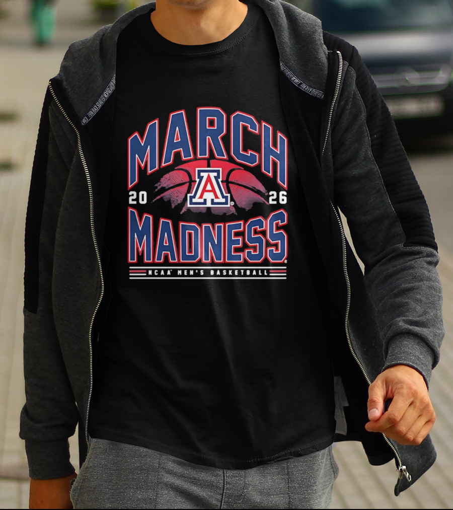 March Madness 2026 Arizona NCAA Men's Basketball T-Shirt