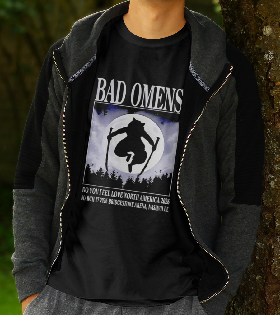 Bad Omens Do You Feel Love Tour North America 2026 Bridgestone Arena Nashville March 17 T-Shirt