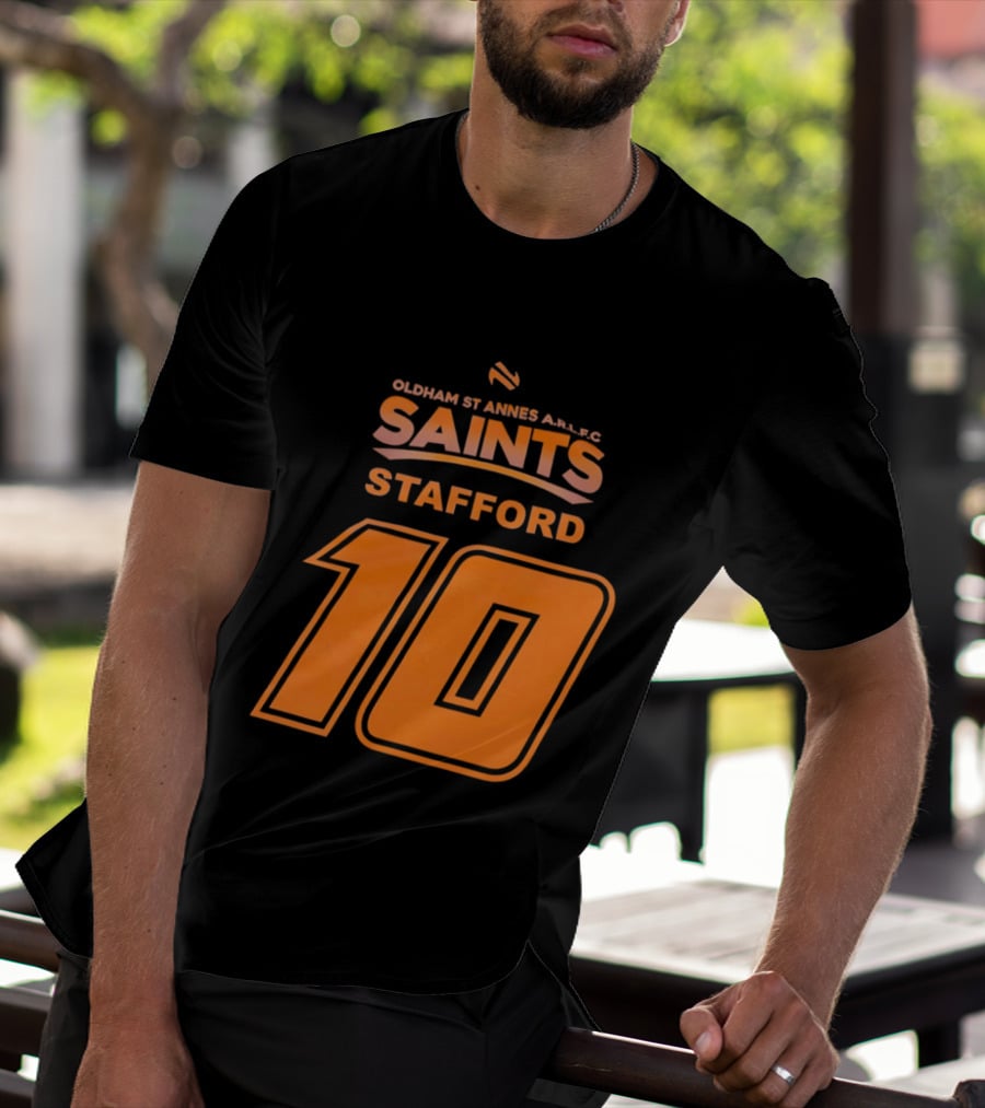 Oldham St Annes ARLFC Saints Stafford Number 10 T-Shirt