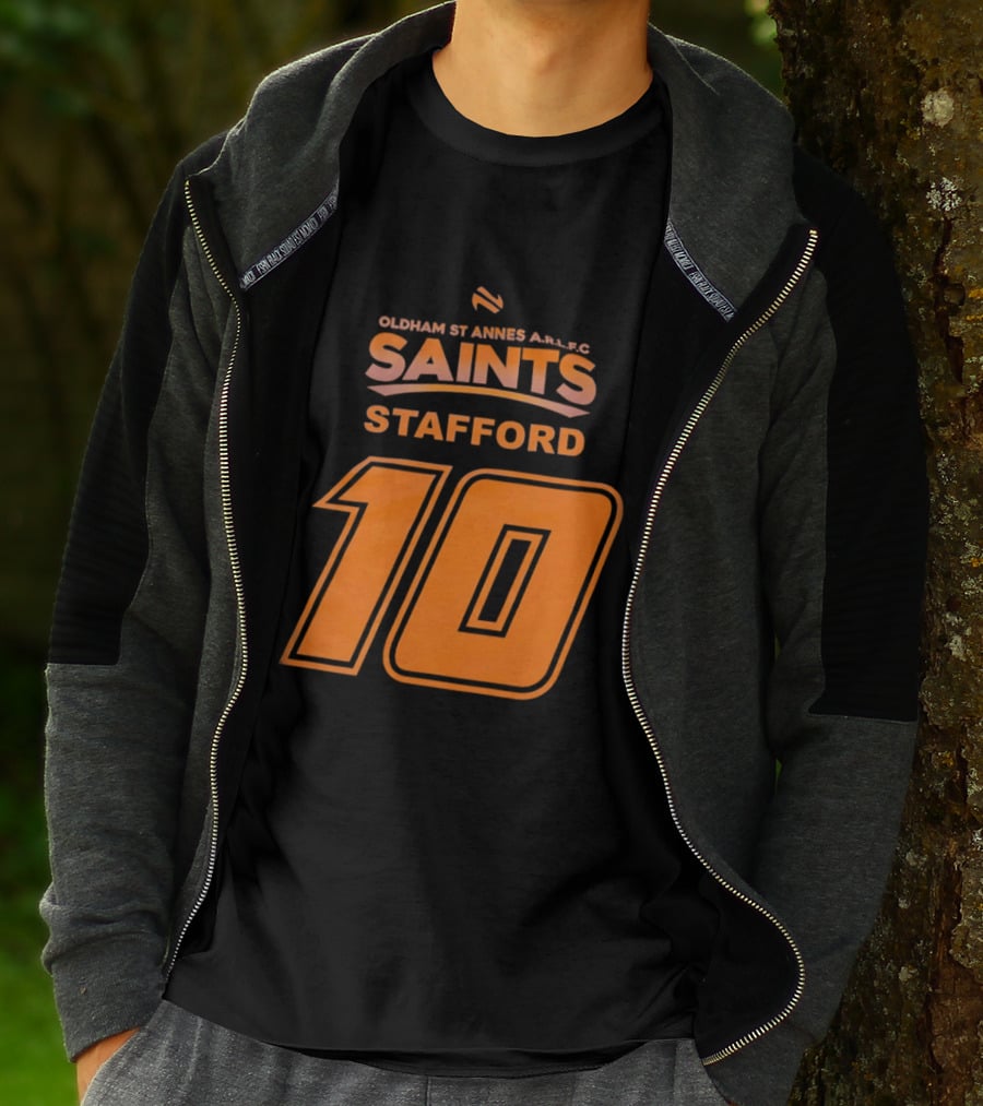 Oldham St Annes ARLFC Saints Stafford Number 10 T-Shirt
