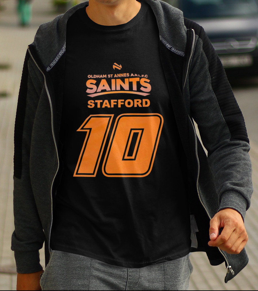 Oldham St Annes ARLFC Saints Stafford Number 10 T-Shirt