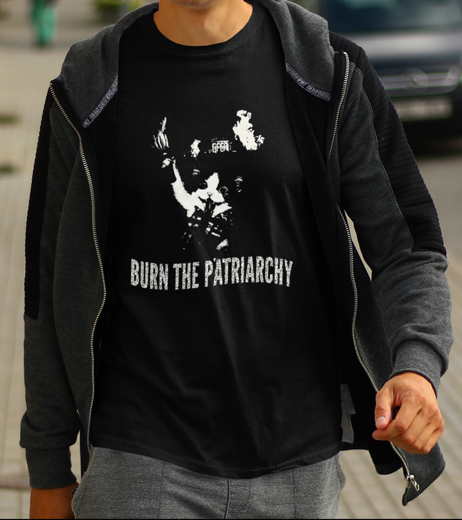 Cat Burn The Patriarchy Uplift Feminism Revolution Empowerment T-Shirt