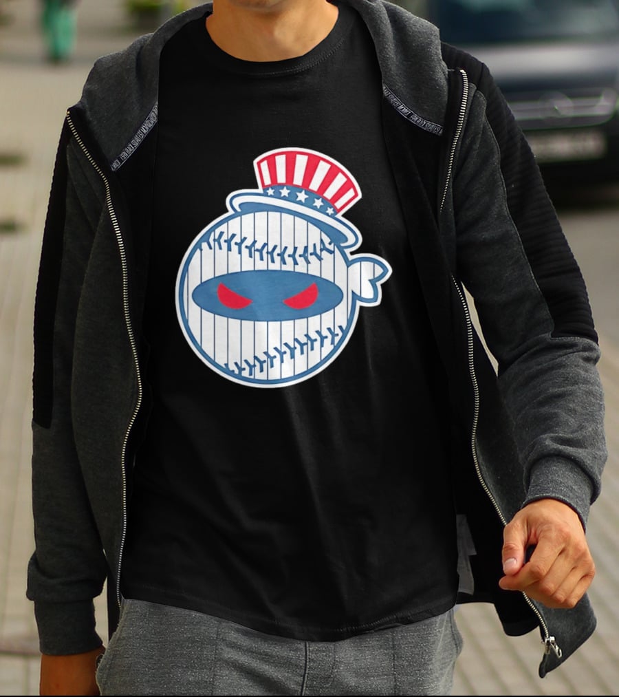 New York Yankees Pitching Ninja Baseball T-Shirt