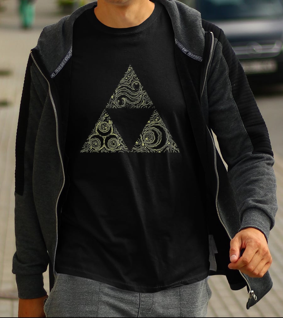 Triangle Symbol Cosmic Swirls Edition T-Shirt