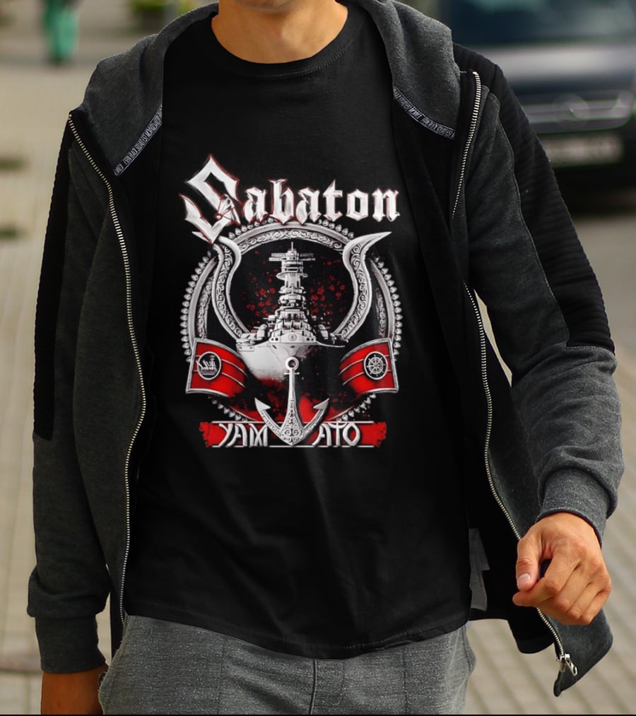 Sabaton Yamato Warship Anchor Nautical T-Shirt
