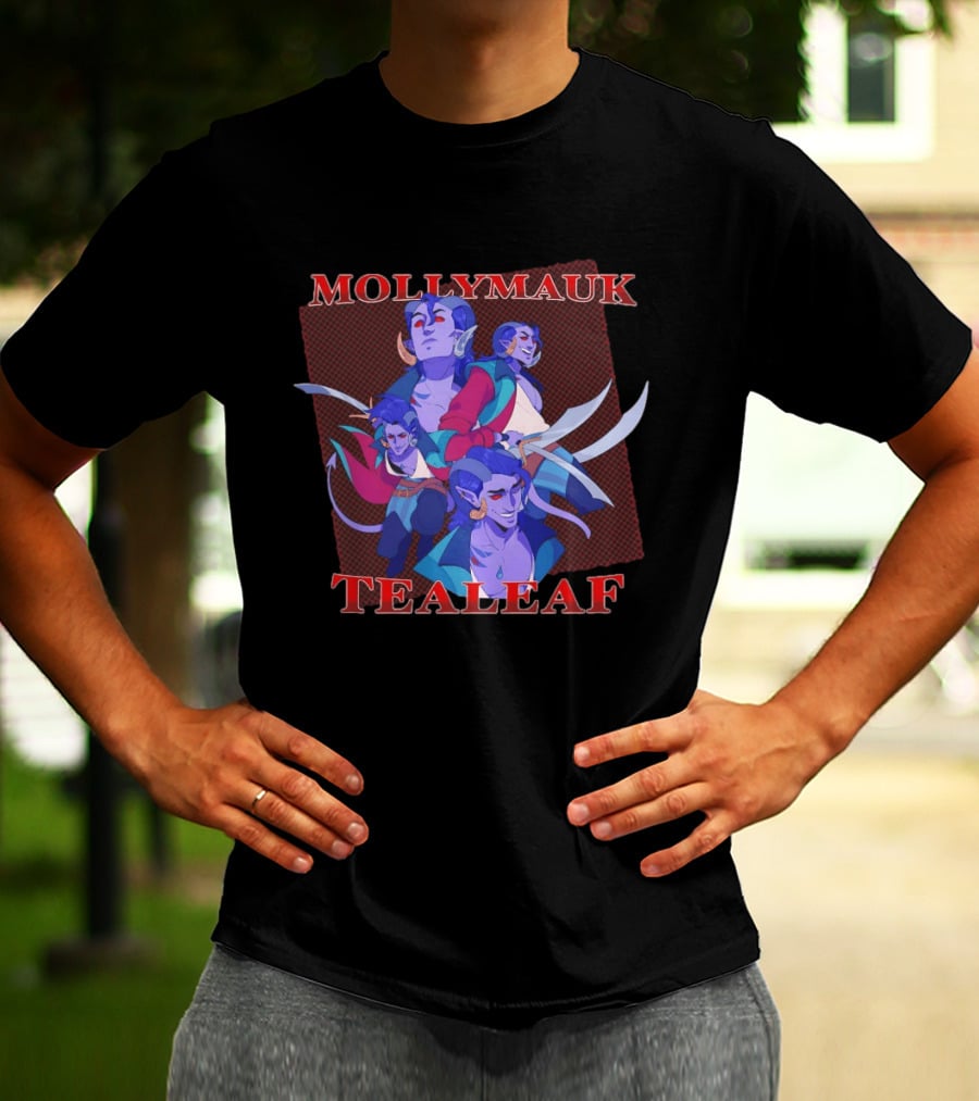 Mollymauk Tealeaf Vibrant Character Art Compilation T-Shirt