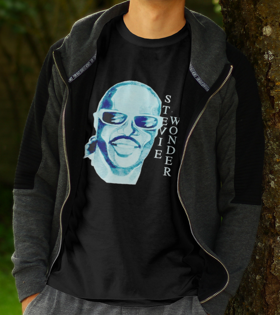 Stevie Wonder Signed Sealed Delivered Blue T-Shirt