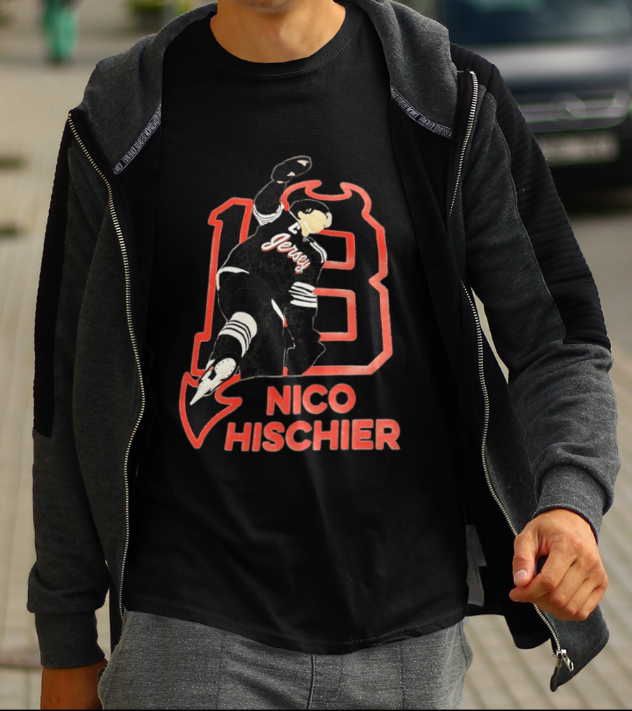 Nico Hischier New Jersey Devils Hockey T-Shirt