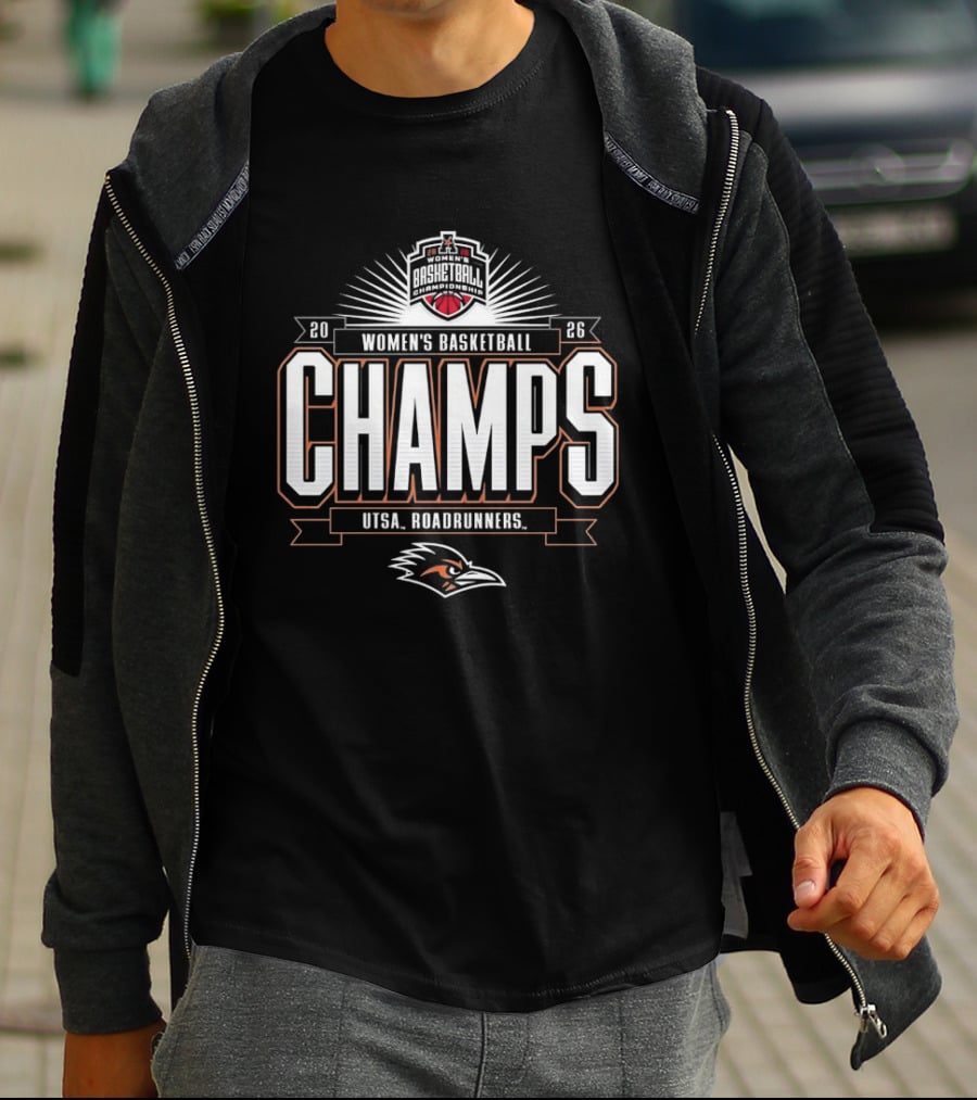 UTSA Roadrunners 2026 Women's Basketball Champs T-Shirt