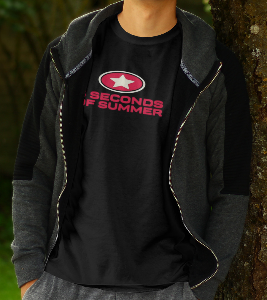 5 Seconds Of Summer World Tour Belfast UK Star T-Shirt