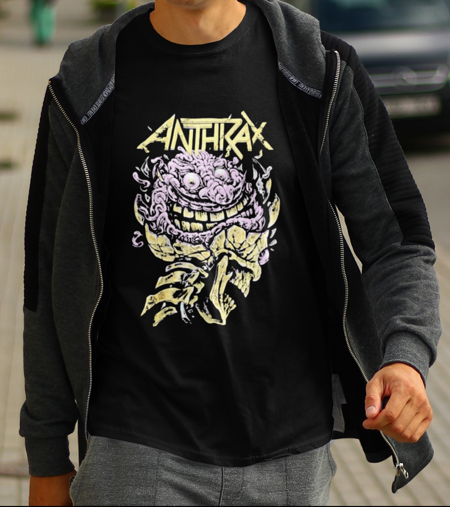 Anthrax Australia Tour 2026 Skull Brain T-Shirt