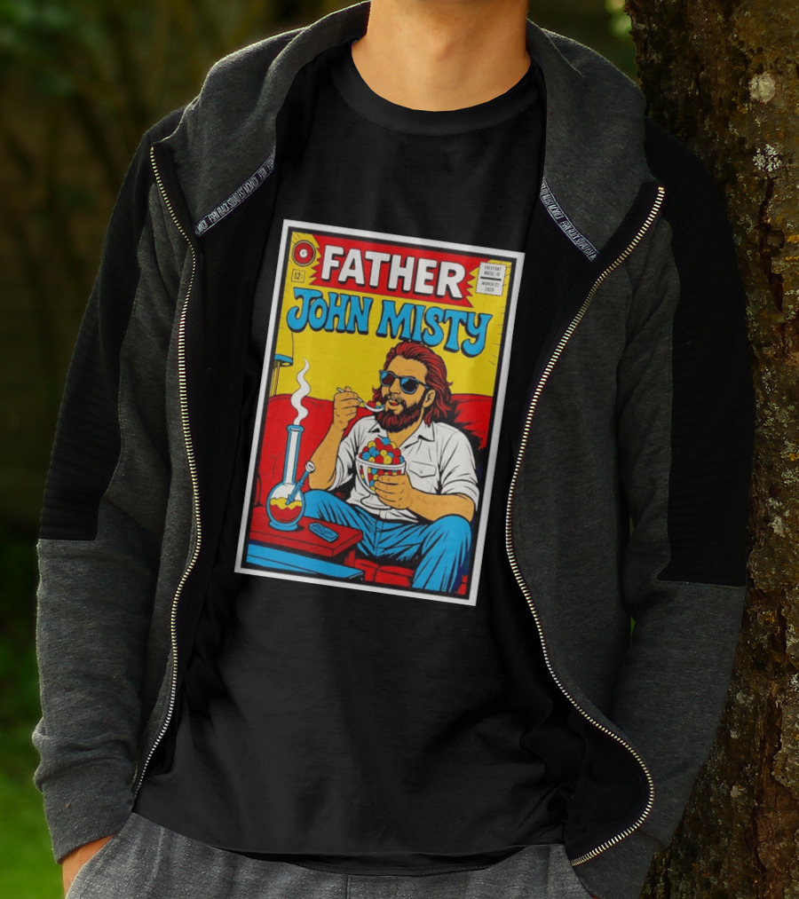 Father John Misty Trefort Music Hall March 27 2026 Comic T-Shirt