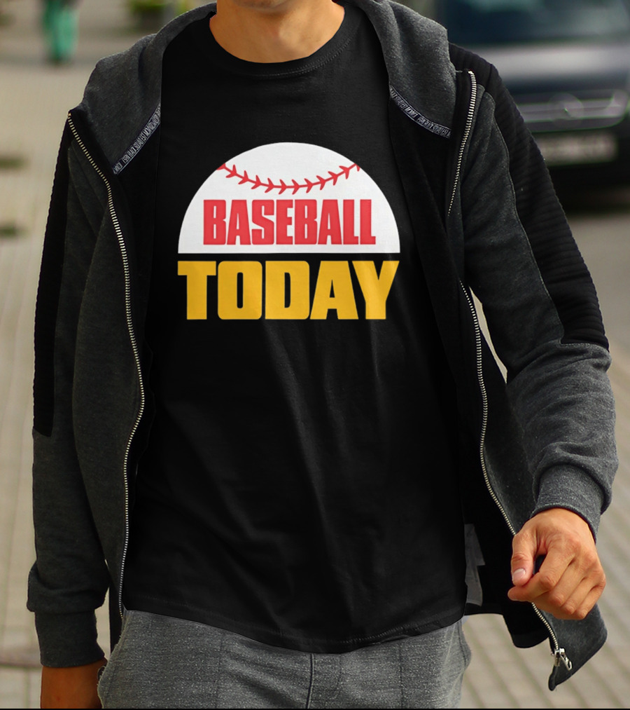 Baseball Today Embroidered 2026 Vintage Style Sports T-Shirt