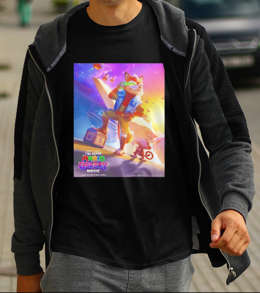 The Super Mario Galaxy Movie Featuring Fox McCloud Teaser T-Shirt