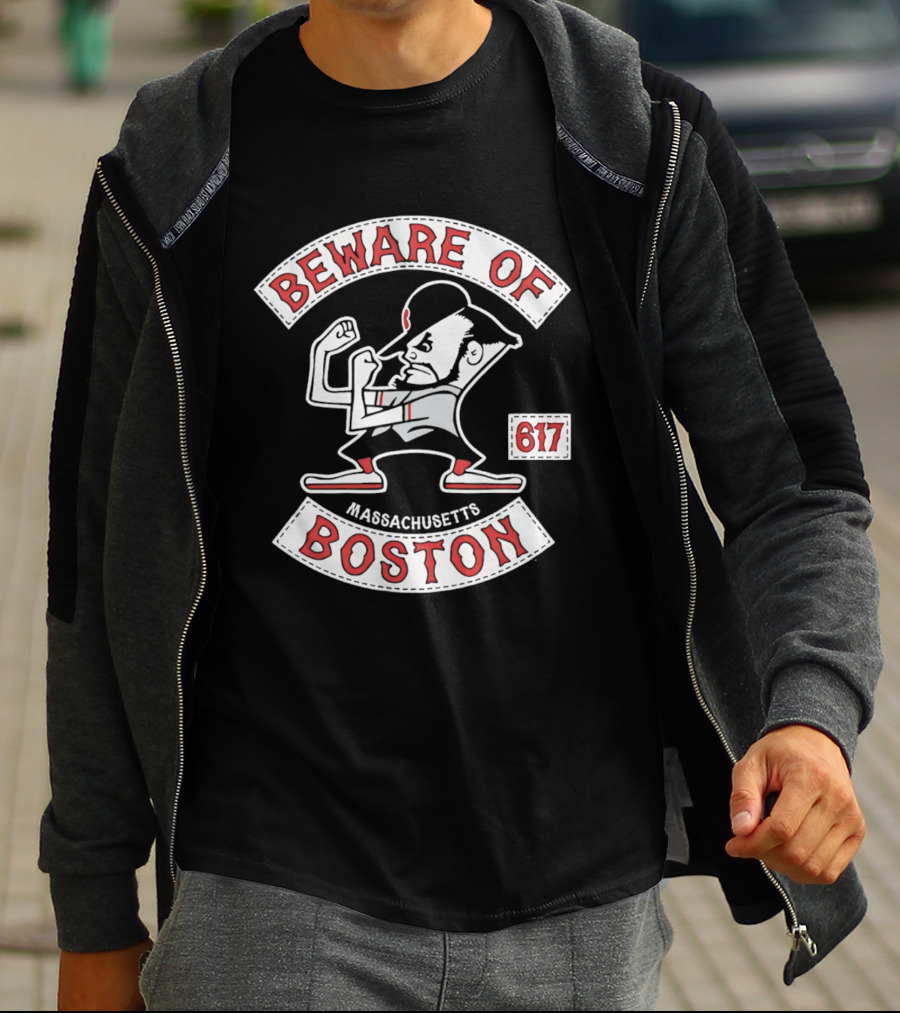 Beware Of Boston Massachusetts 617 T-Shirt