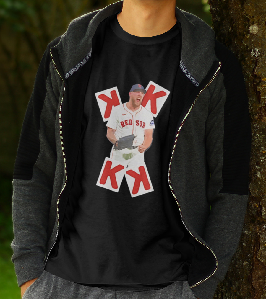 Garrett Crochet Red Sox Strikeout K Cards T-Shirt