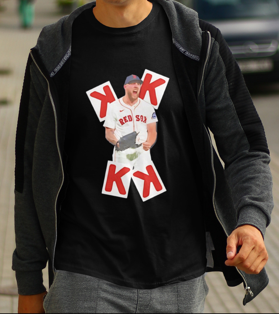 Garrett Crochet Red Sox Strikeout K Cards T-Shirt