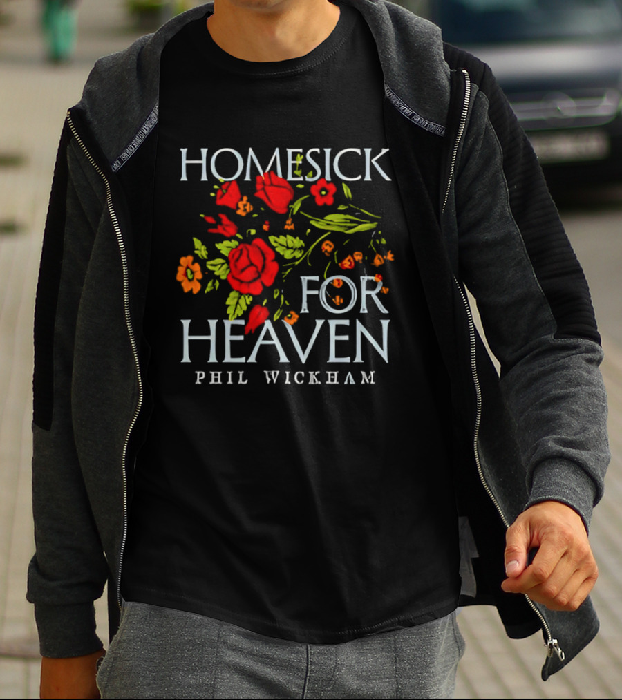 Phil Wickham Homesick For Heaven Floral Rose T-Shirt