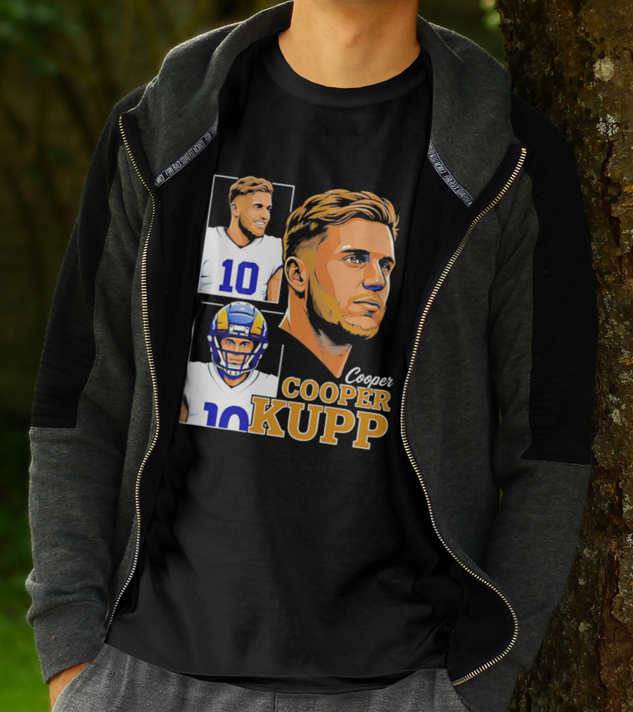 Cooper Kupp Number 10 Los Angeles Rams Football Player Collage 2026 T-Shirt