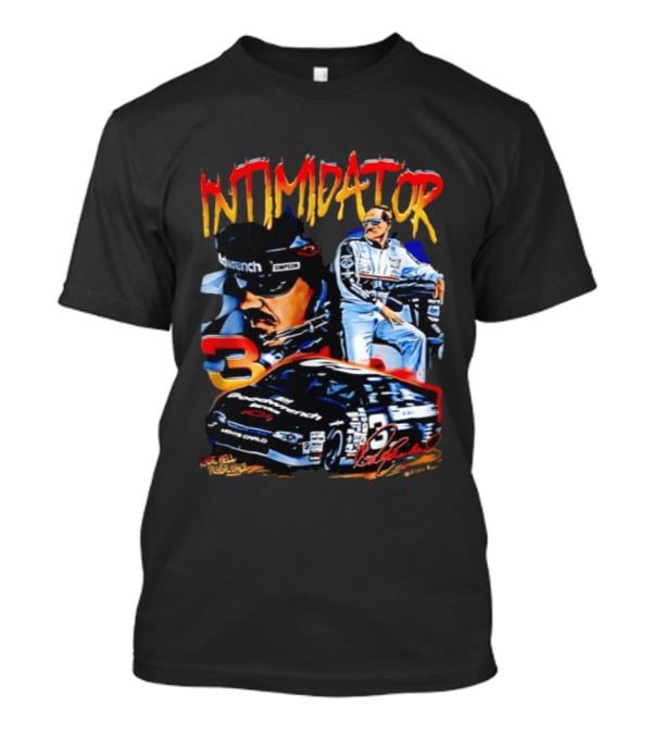 Dale Earnhardt Sr Intimidator NASCAR Racing Legend Number 3 Car Simpson Wrangler T-Shirt