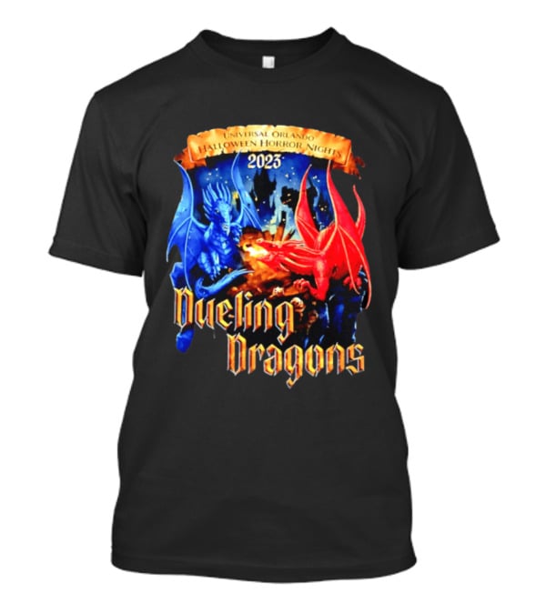 Universal Orlando Halloween Horror Nights 2023 Dueling Dragons T-Shirt