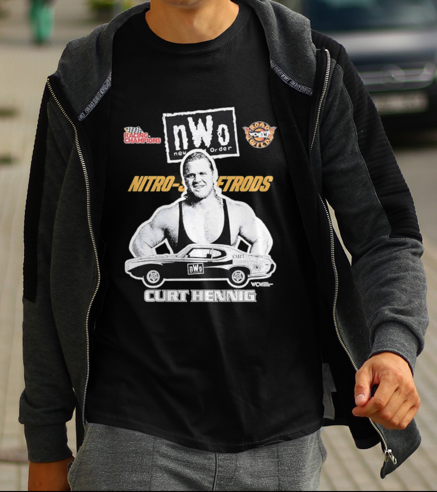 Mr. Perfect Curt Hennig NWo New World Order WCW Nitro Racing Champions Road Wild T-Shirt