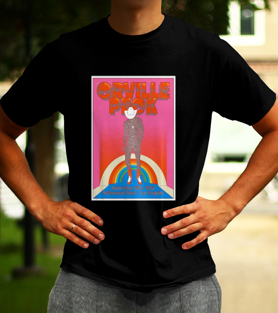 Orville Peck Hollywood Bowl Los Angeles September 18th 2026 Rainbow Cowboy T-Shirt