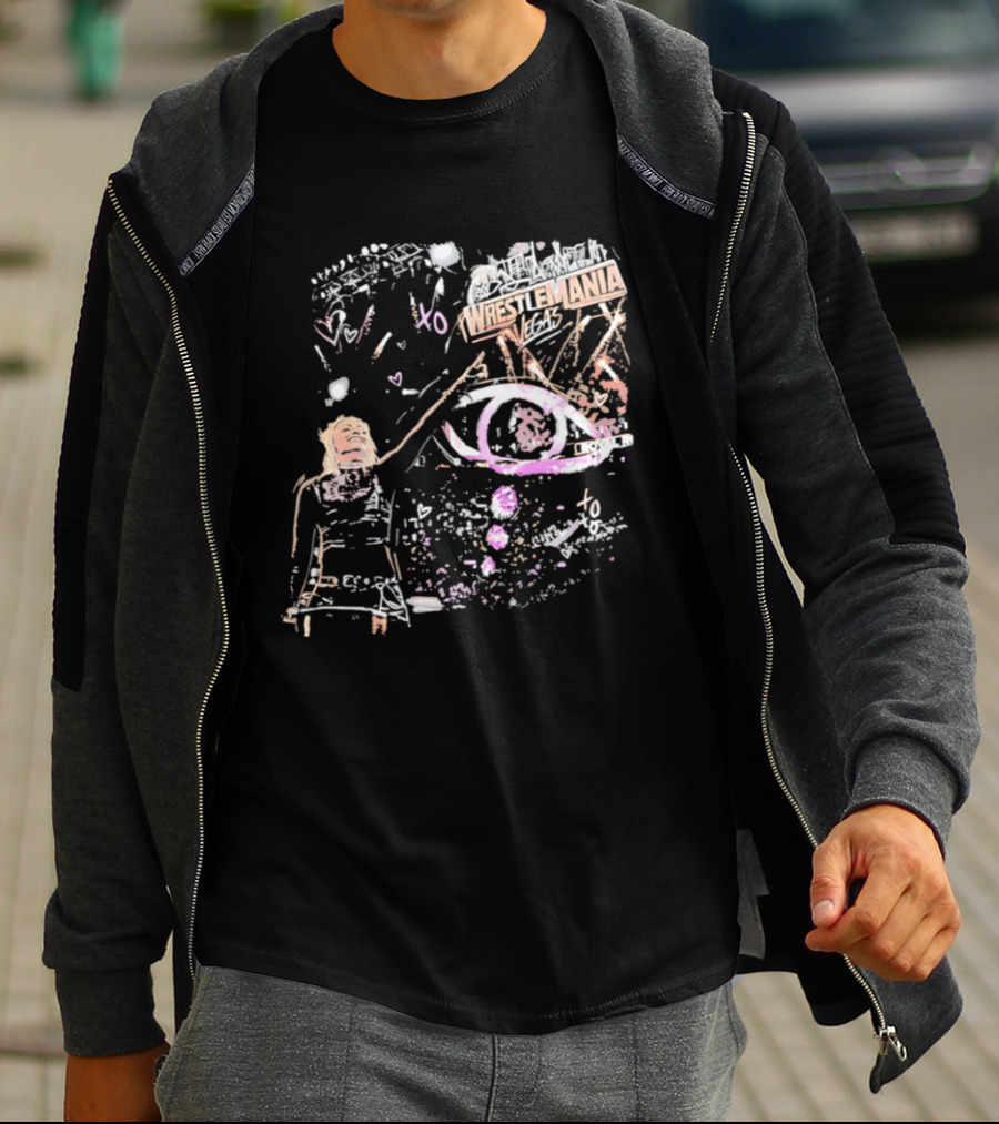 WrestleMania Las Vegas WWE Superstar Liv Morgan Victory Celebration T-Shirt