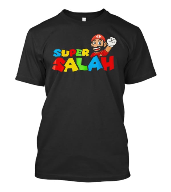 Super Salah Liverpool Fun Mario Gaming Adventure T-Shirt