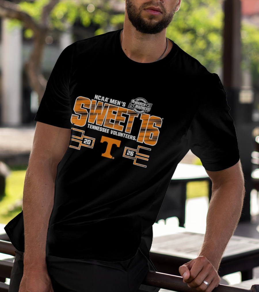 NCAA Men's 2026 Sweet 16 Tennessee Volunteers March Madness T-Shirt