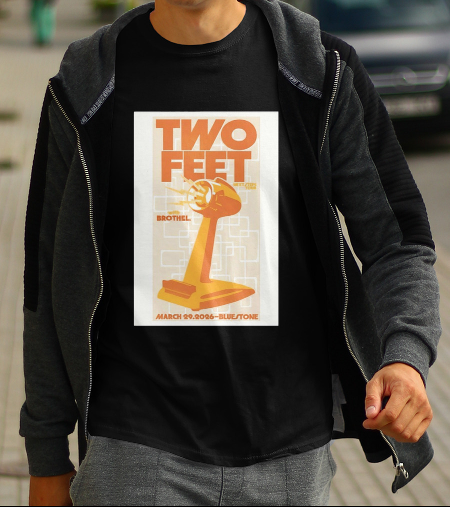 Two Feet Brothel Tour March 29 2026 Bluestone T-Shirt