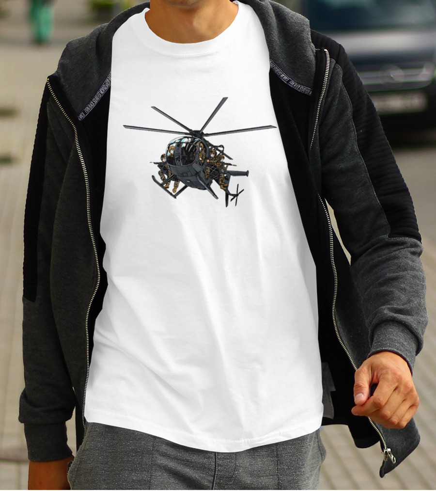 Anime Assault Tactical Helicopter Cartoon Troops T-Shirt