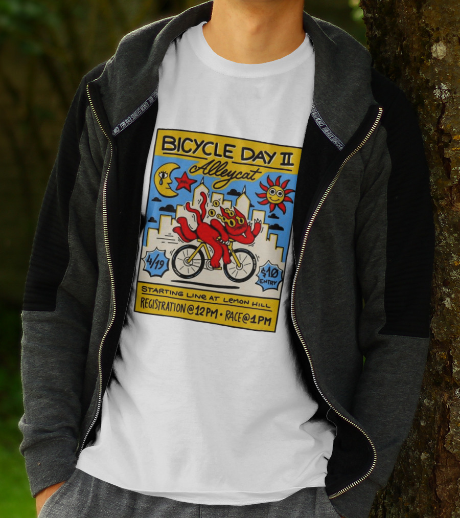 Bicycle Day II Alleycat Race Lemon Hill 4/19 Registration 12 PM Race 1 PM T-Shirt