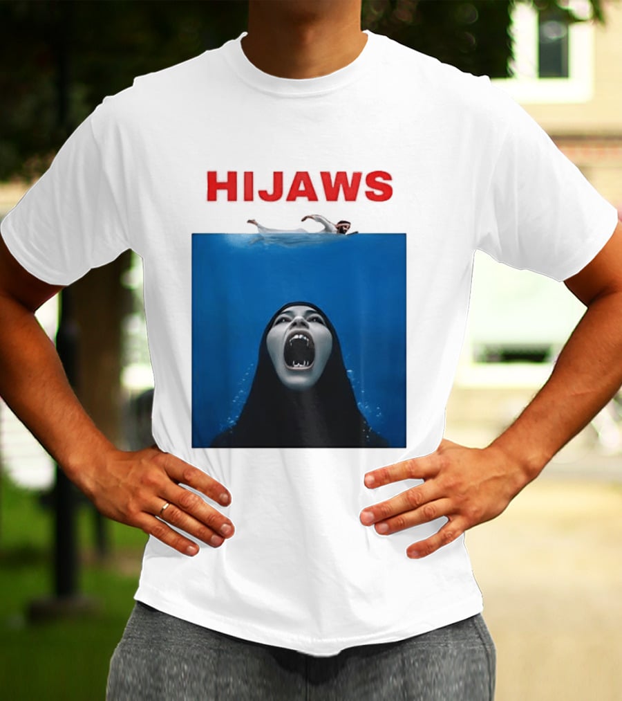 Hijaws Parody Jaws Movie T-Shirt