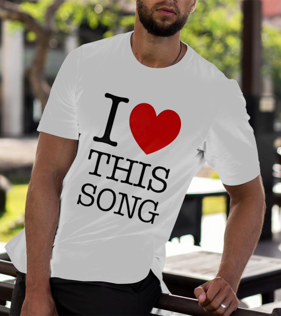 I Heart This Song Music Lover Enthusiast Trendy T-Shirt