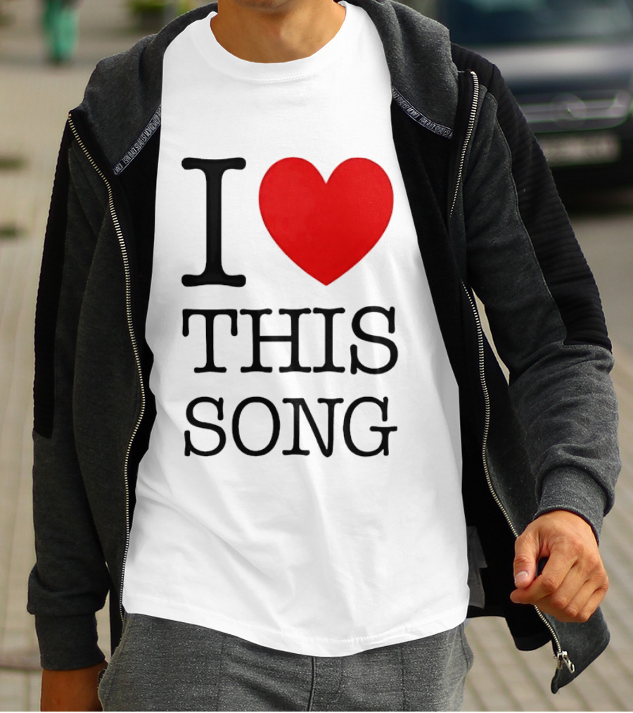 I Heart This Song Music Lover Enthusiast Trendy T-Shirt