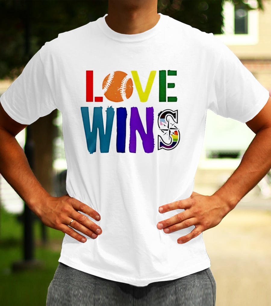 Seattle Mariners Love Wins Spirit Day 2026 T-Shirt