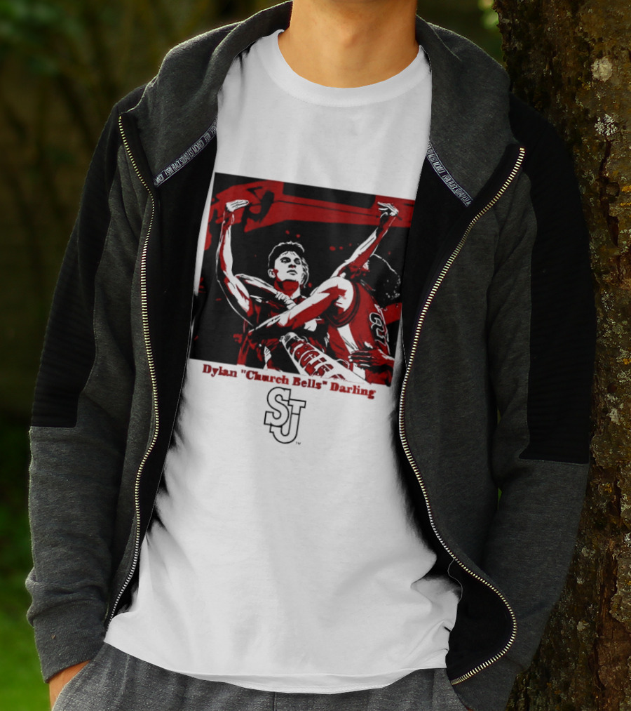 St John's Red Storm NCAA Basketball Dylan "Church Bells" Darling SJU T-Shirt