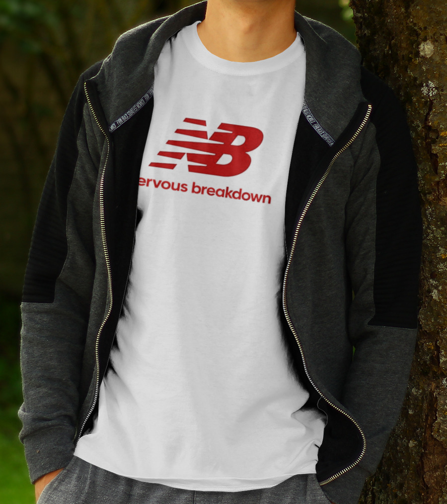 NB Nervous Breakdown Parody Bold Red T-Shirt