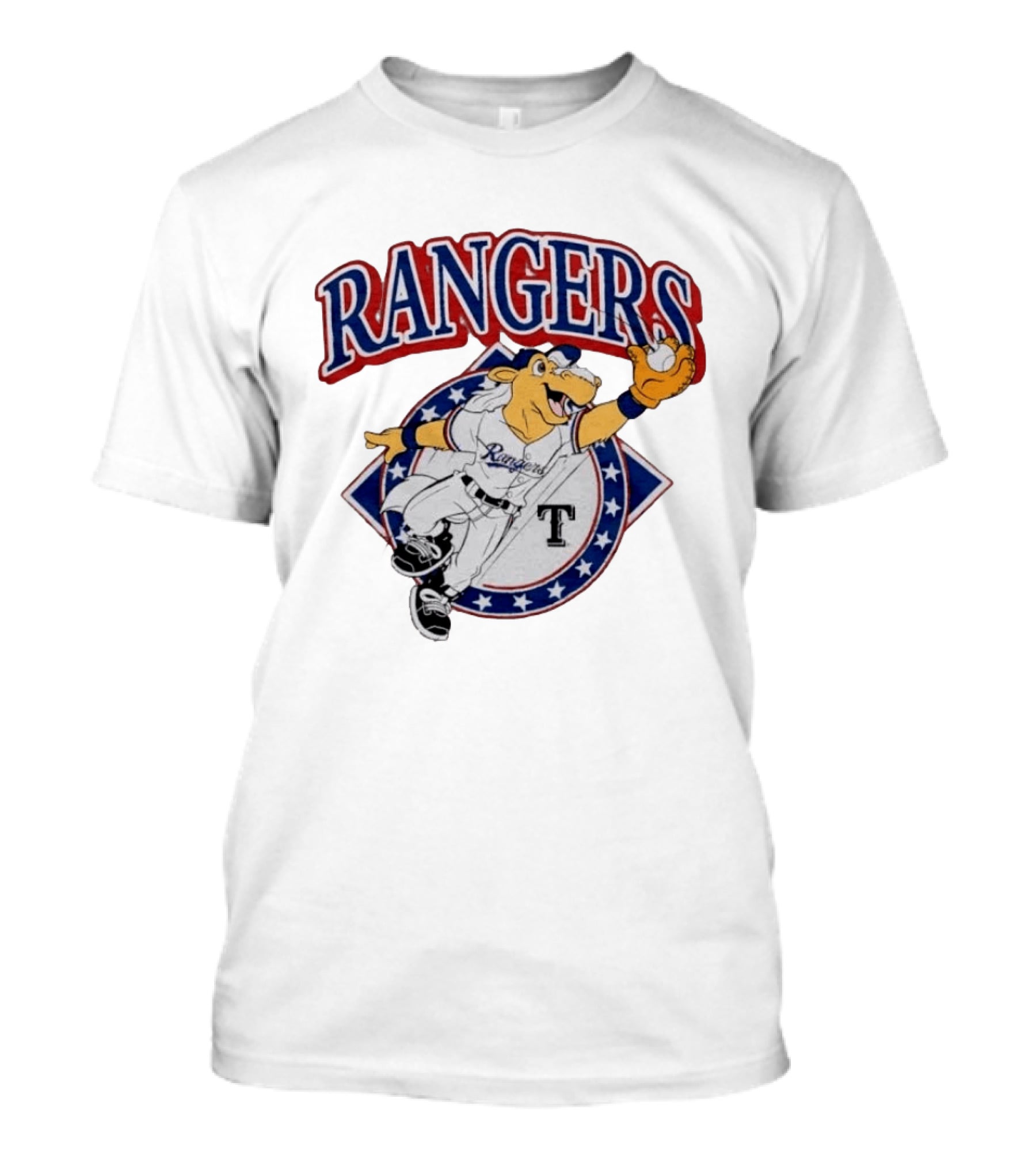 Rangers Captain Texas Mascot Baseball Icon Homage T-Shirt