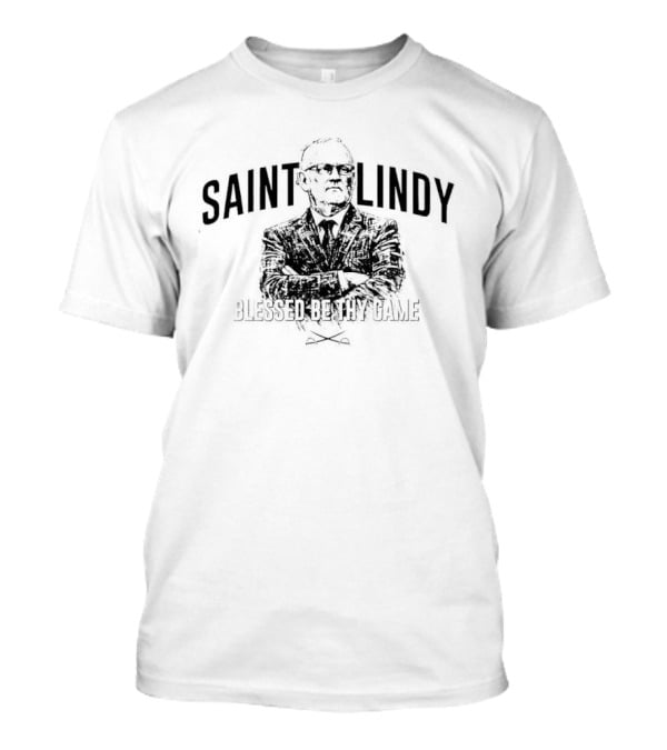 Saint Lindy Blessed Be Thy Game Lindy Ruff NHL Buffalo Sabres T-Shirt