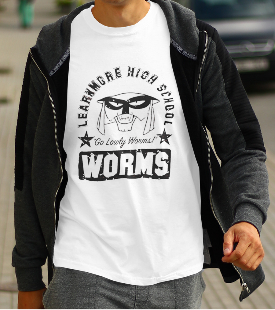 Lawnmore High School Go Daily Writhing Worms T-Shirt