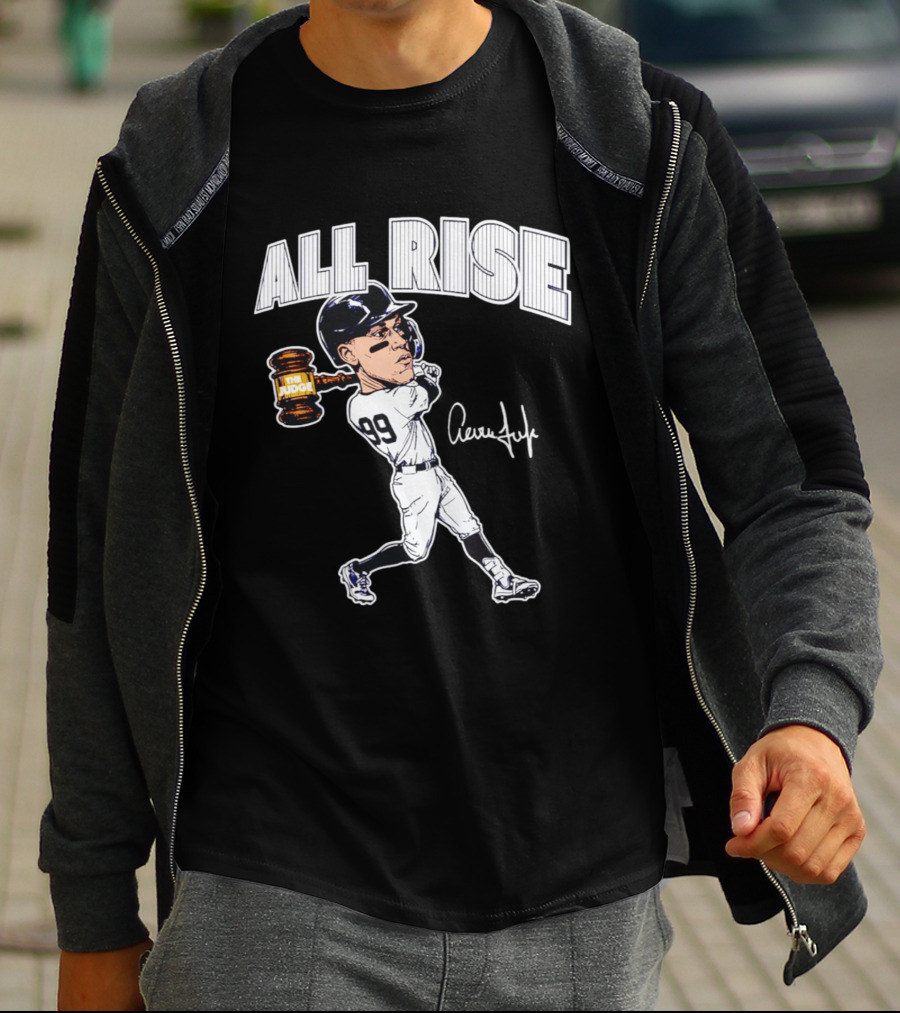 All Rise Aaron Judge New York Yankees Caricature 99 The Judge T-Shirt