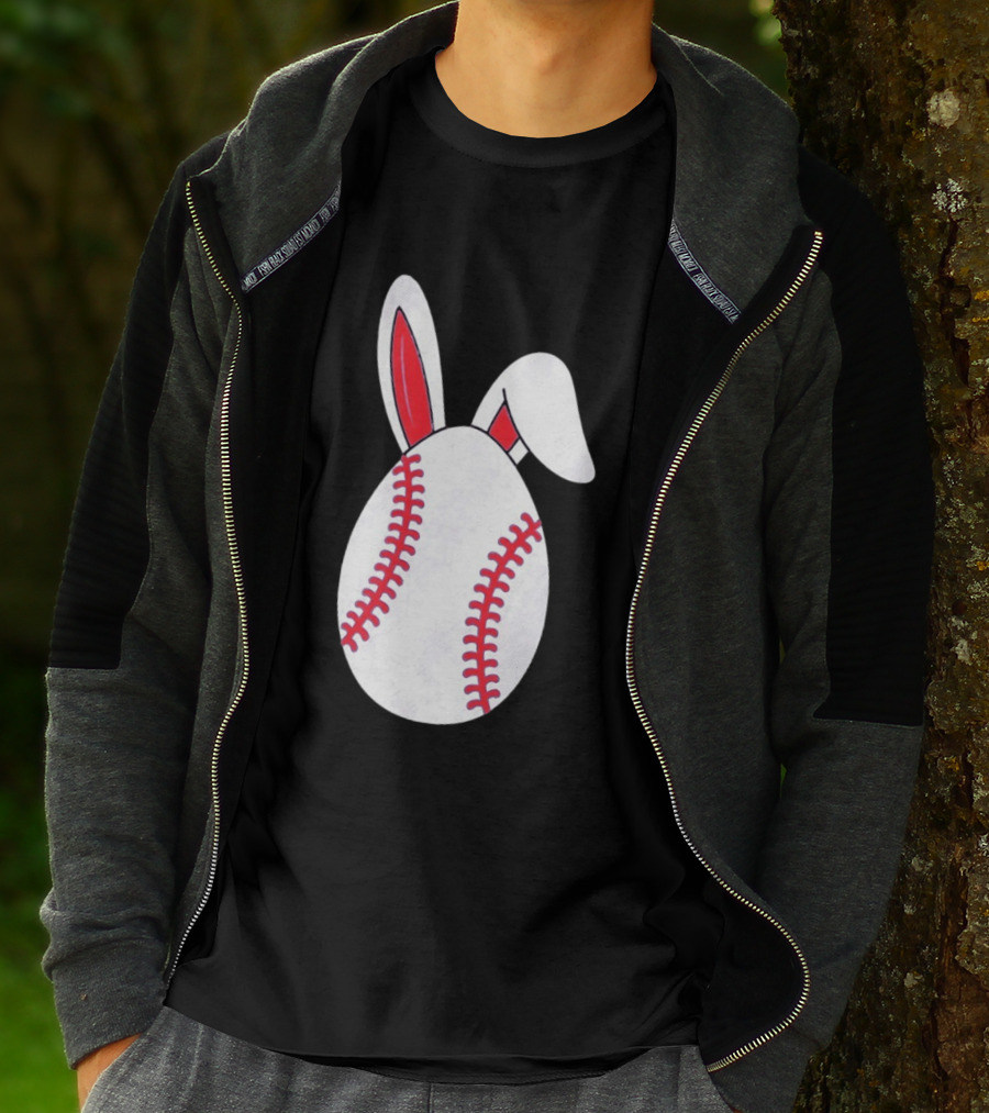 Happy Easter Bunny Ears Baseball Egg T-Shirt