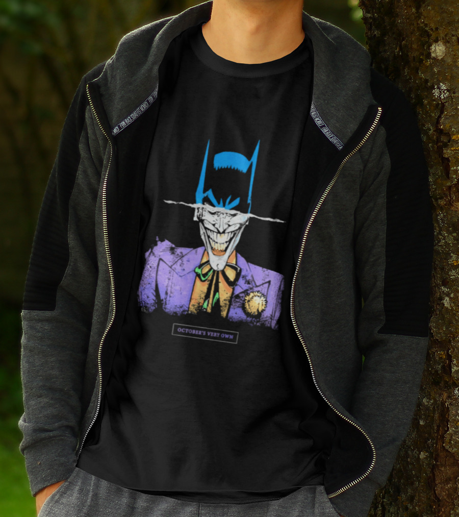 OVO Owl Batman Joker Split Collaboration T-Shirt