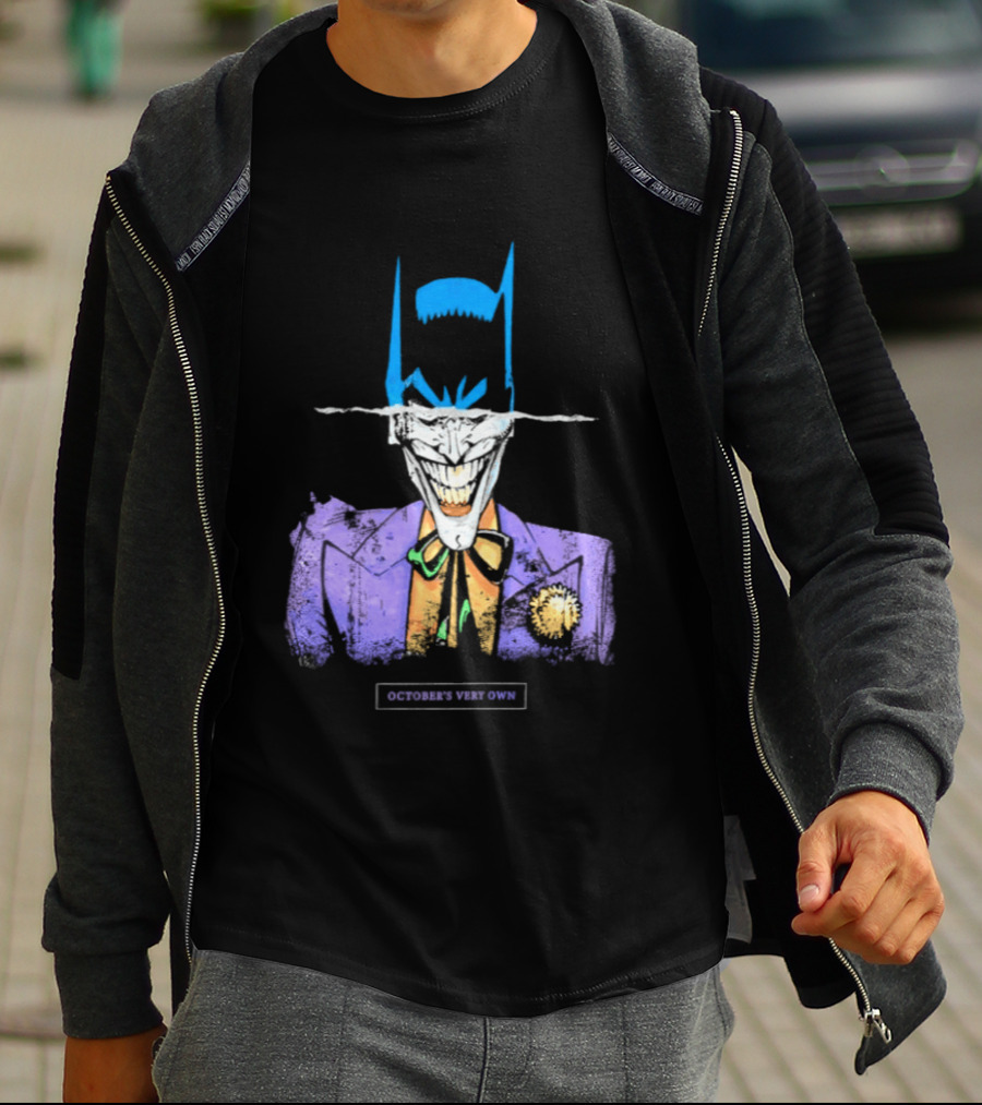OVO Owl Batman Joker Split Collaboration T-Shirt