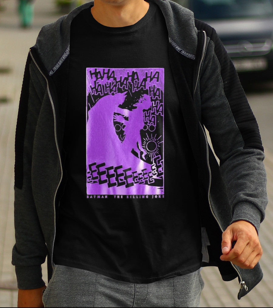 OVO X Batman X The Joker The Killing Joke Deluxe HAHAHA EEEEE T-Shirt
